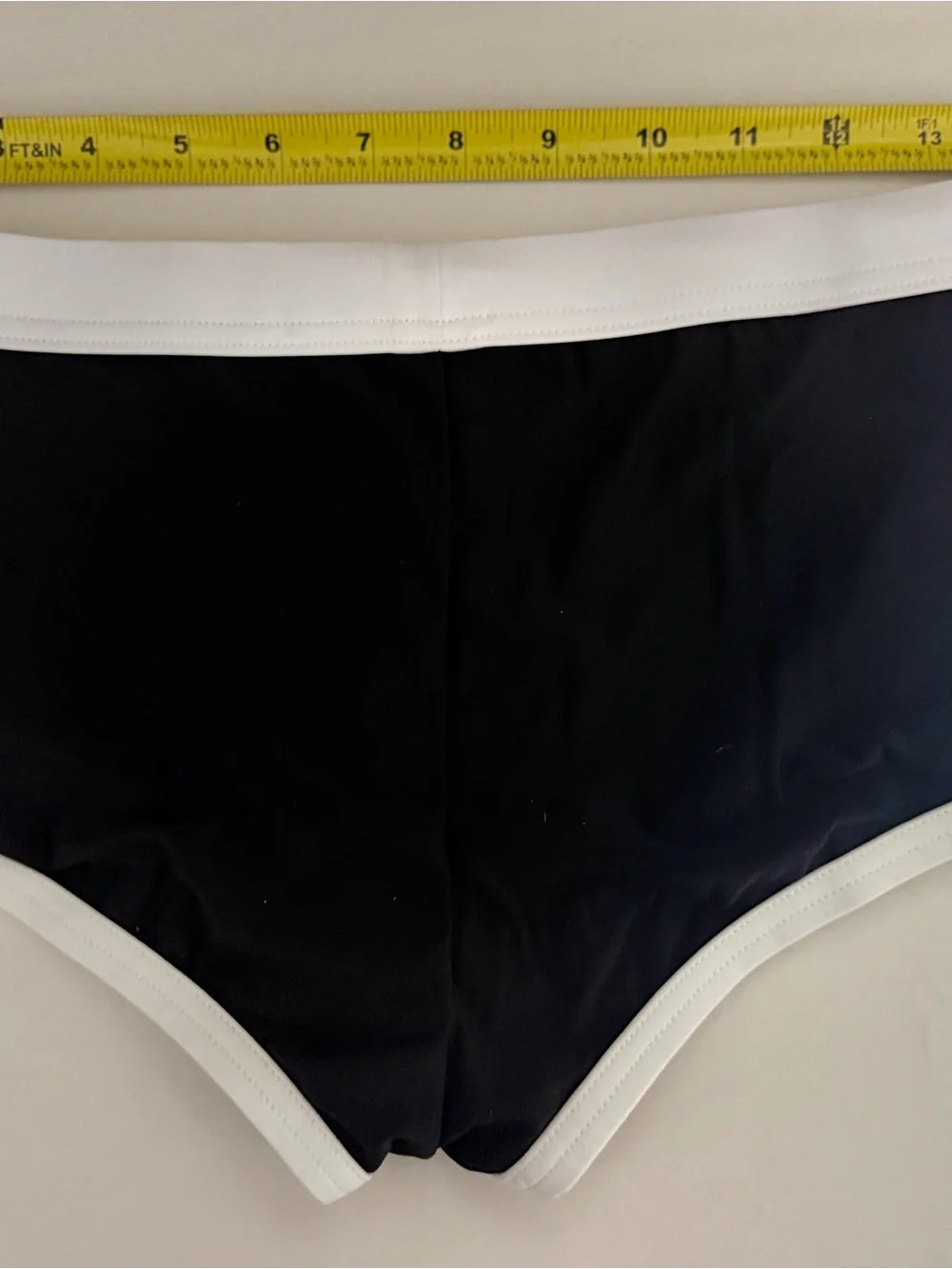 Nasty Pig White Logo square cut swim